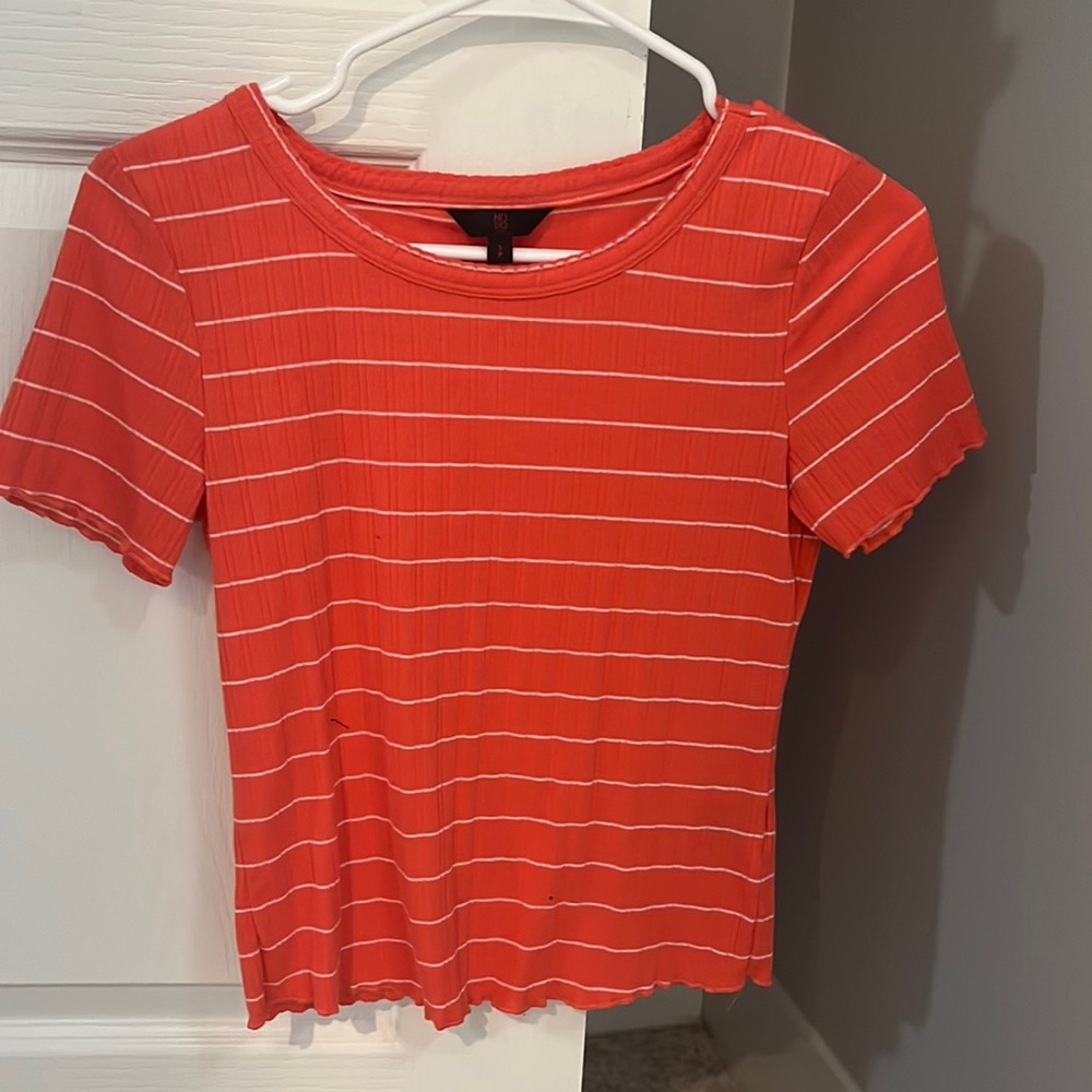 Orange crop top